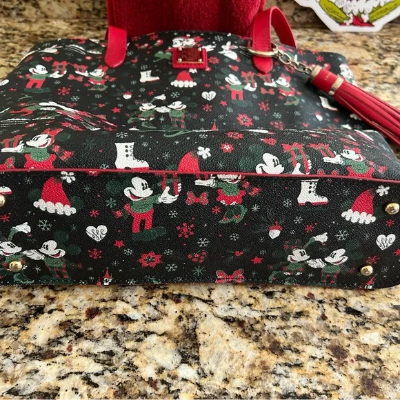 Dooney & Bourke Disney Christmas “Woodland” Tote AND Coordinating Wallet - Picture 5 of 14
